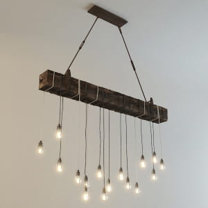 Free Rustic lamp 3d model