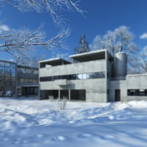Villa snow effect