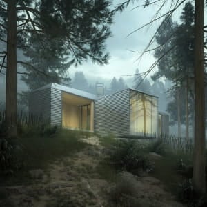 3D villa renderings