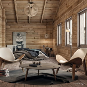 wooden house