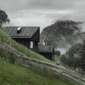 alpine cabins