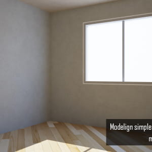 Modelign simple interior room in 6 min using 3ds max and Vray