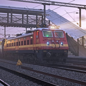 Typical scene of indian railways