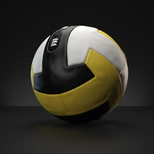 Vintage Football Ball 3D model