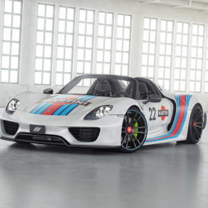 Porsche 918 Spyder. Martini Racing Edition!