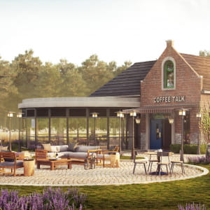 Visualization of Exterior project  &quot; Coffee talk&quot;.