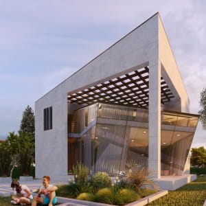 modern villa in north of iran