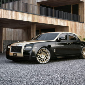 Exclusive Rolls Royce Ghost with new wheels for a wheel manufacturer in Cologne