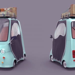 cartoon car
