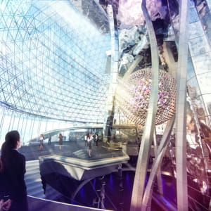 Concept of the pavilion of Atomic Energy
