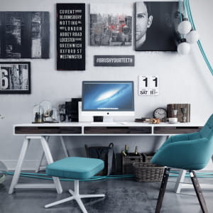 Working office
