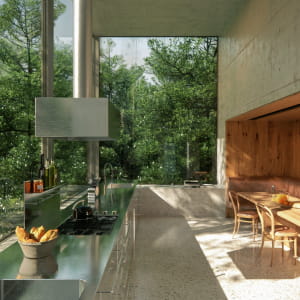 Kitchen, by Peter Zumthor (Corona for C4D)
