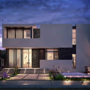 White and Black villa