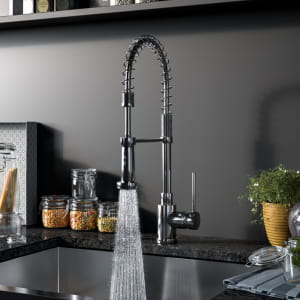Kitchen faucet detail