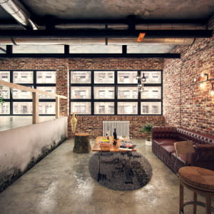 loft design- industrial-brick-art