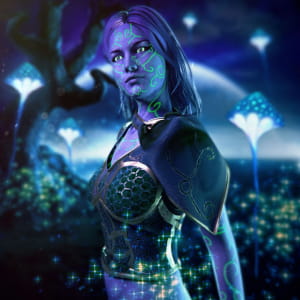 Magelan character for Polaris Sector game