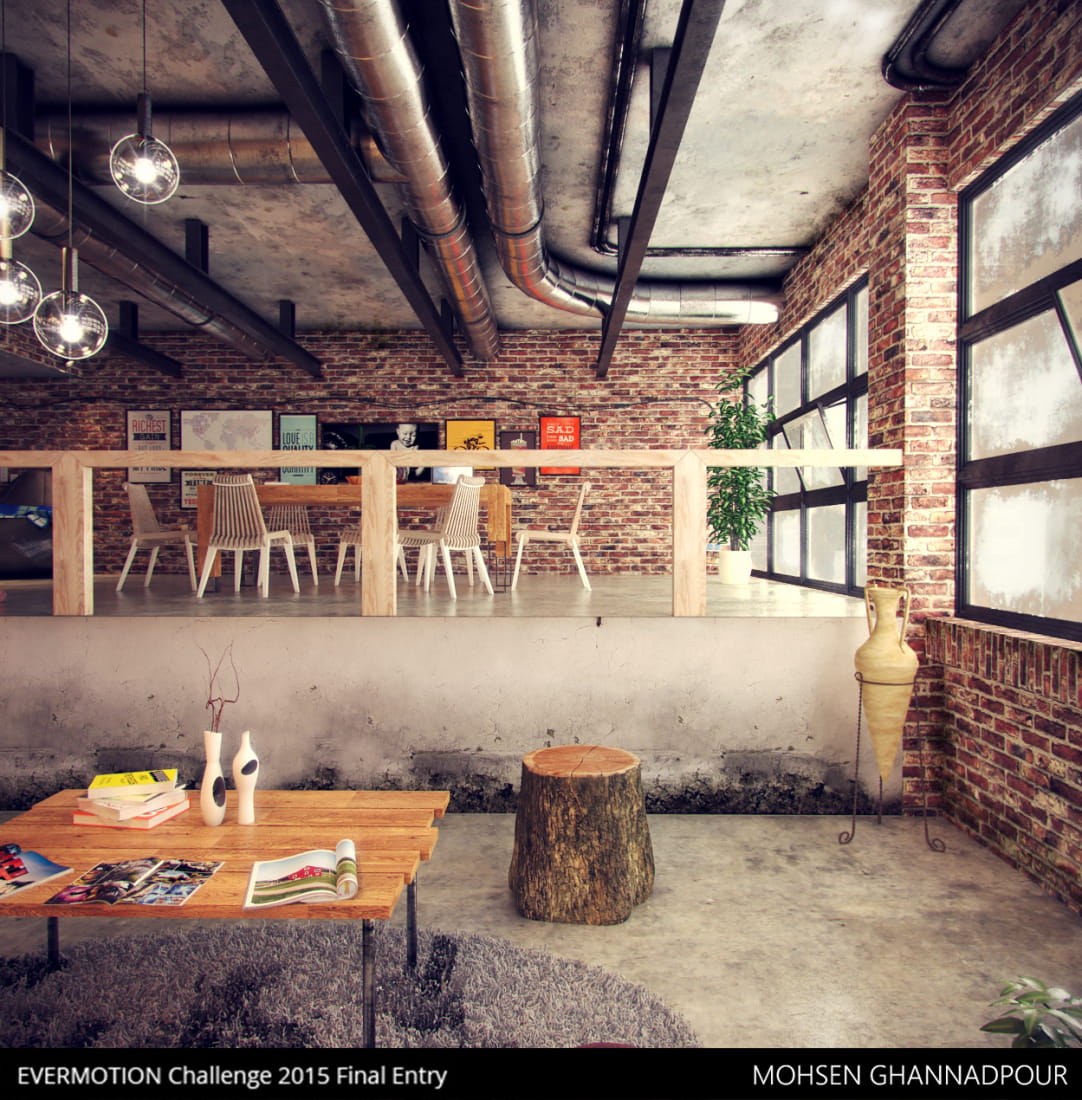 loft-design-industrial-brick-art