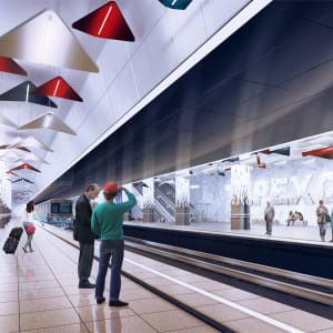 Visualization of the metro station &quot;Terehov&#1086;&quot;