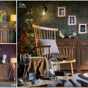 simple christmas scene