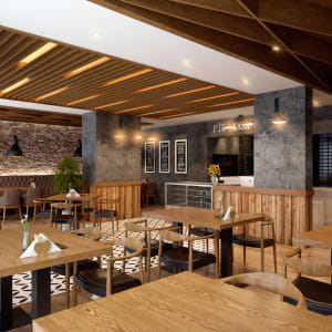 The cafe restaurant