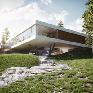 Private house in the forest