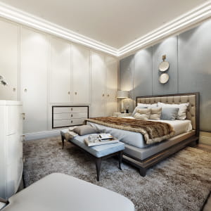 Bedroom 3d render for Fort Worth project