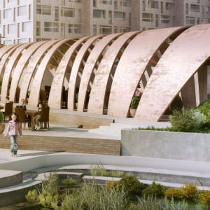 Exterior of the residential developmet.