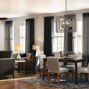 Kitchen and Livingroom 3d render for Nashville project