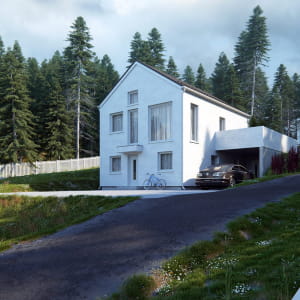 Wooden houses in Norway