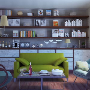 70's inspired Living Room