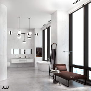Clean &amp; White bathroom