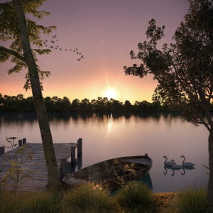 Lakeside Sunset