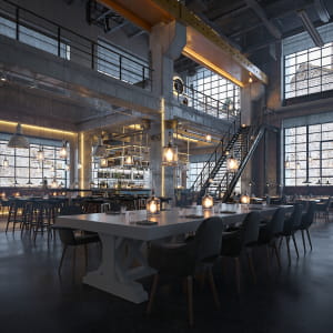 Industrial bar and restaurant
