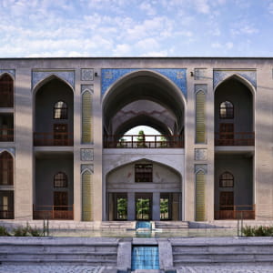 Kushk(palace) of Fin Garden located in Kashan, Iran