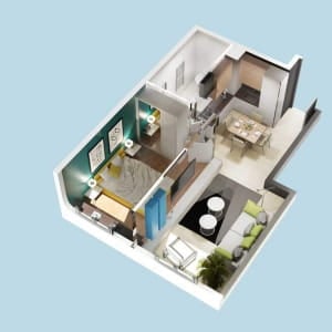 3D Interior  Floor Plan