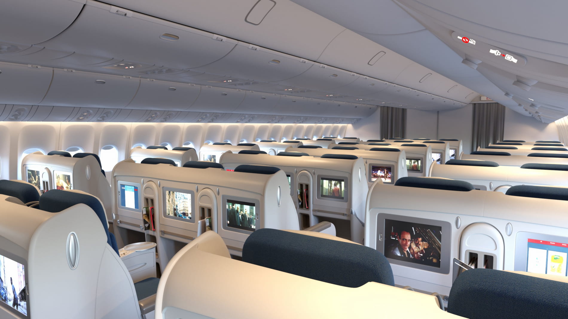 Boeing 777 aircraft interior visualisation - Project - Evermotion