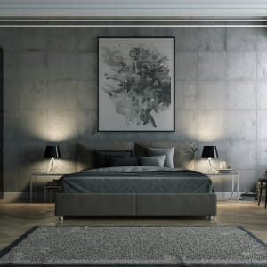 Bedroom and Kitchen