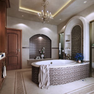 Master Bathroom - Mediterranean Style
