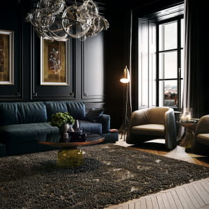 Black Classic Livingroom