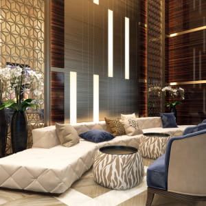 Commercial Interior Design Rendering for a Sublime Hotel Lobby by ArchiCGI