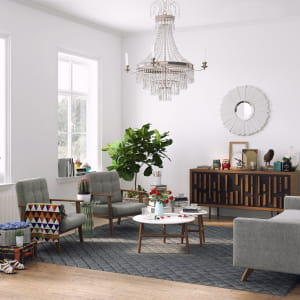 Scandinavian style living room