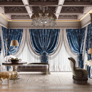 Master Bedroom 3D Rendering for a Luxurious Design Project