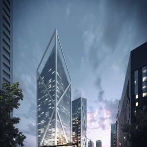 Exterior 3D Rendering for a Spectacular Skyscraper by ArchiCGI