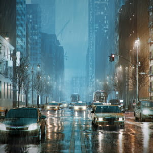 Wet City CGI Test