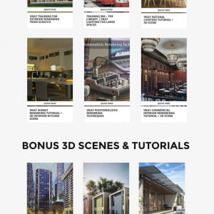 LEARN 3D VISUALIZATION MEGAPACK with Vray &amp; 3dsmax