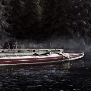 Kayak on the lake - Non commercial CGI project