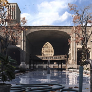 Lari house in Yazd City of Iran