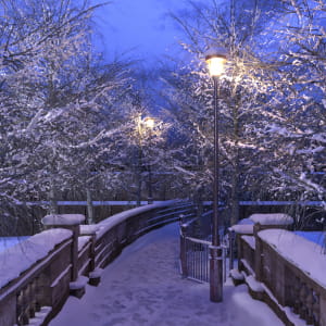 Snow bridge