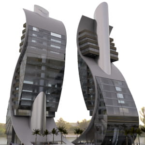 Office Tower. Sketchup 2017 Vray 3.4