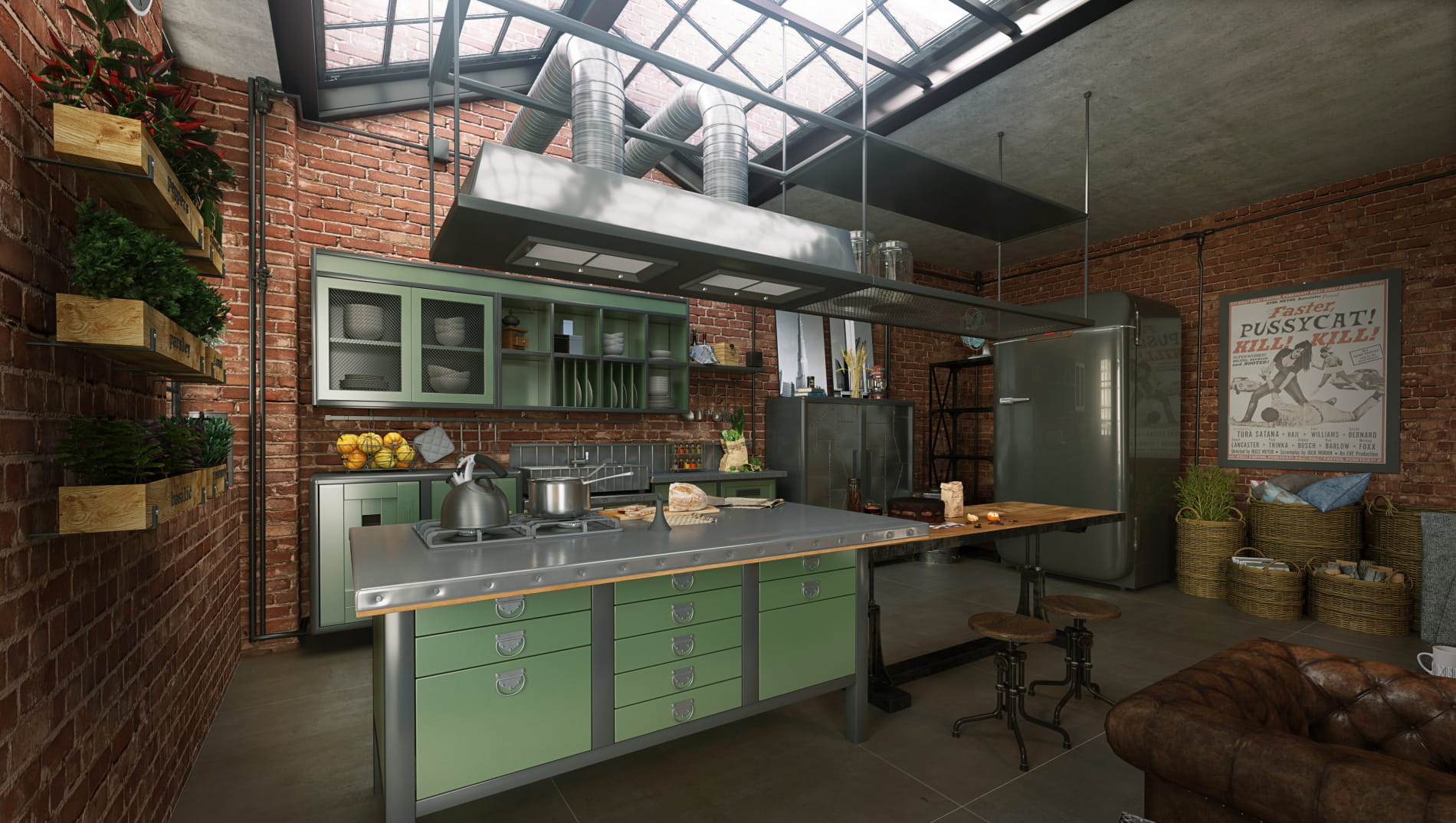 estilo-industrial-loft-kitchen